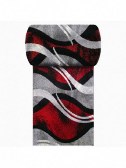 Chodnik dywanowy Fantazja 02 - szary - szerokość od 60 cm do 120 cm