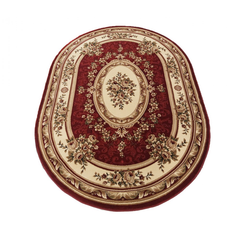 Dywan owalny Exclusive 04 bordowy