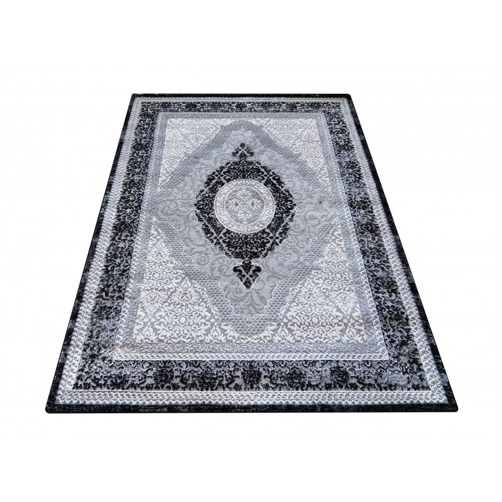 Dywan Ekskluzywny Angora 01 - Szaro - Czarny