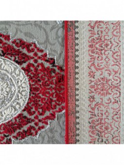 Dywan Ekskluzywny Angora 01 - Szaro-Czerwony
