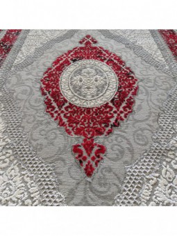 Dywan Ekskluzywny Angora 01 - Szaro-Czerwony