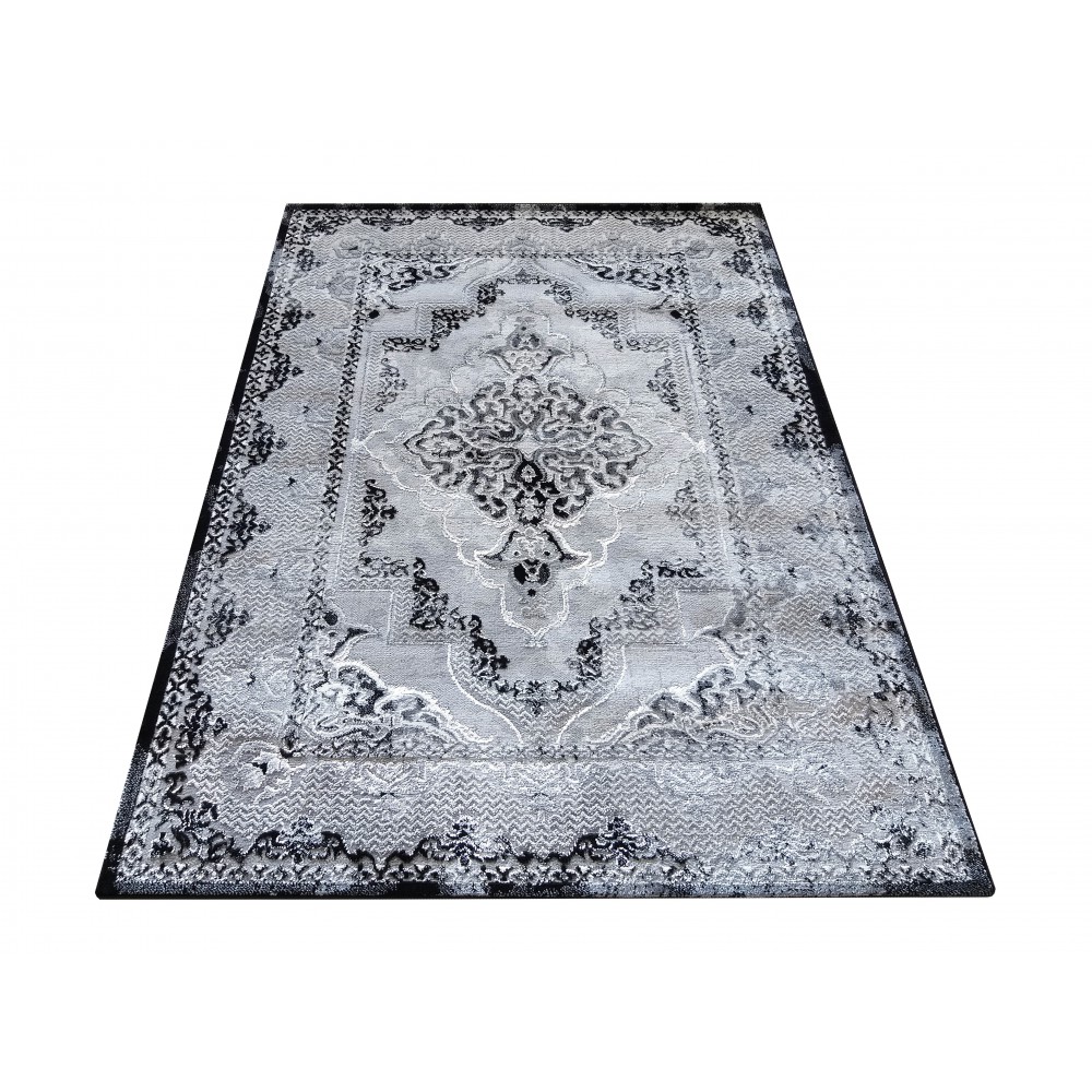Dywan Ekskluzywny Angora 02 - Szaro - Czarny