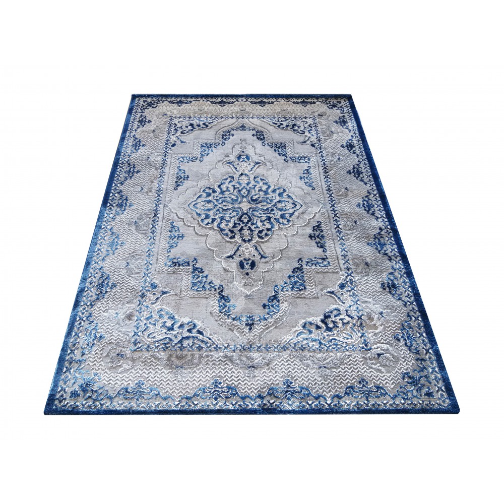Dywan Ekskluzywny Angora 02 - Szaro - Niebieski