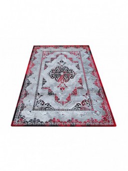 Dywan Ekskluzywny Angora 02 - Szaro-Czerwony
