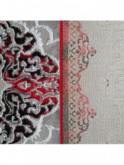 Dywan Ekskluzywny Angora 02 - Szaro-Czerwony