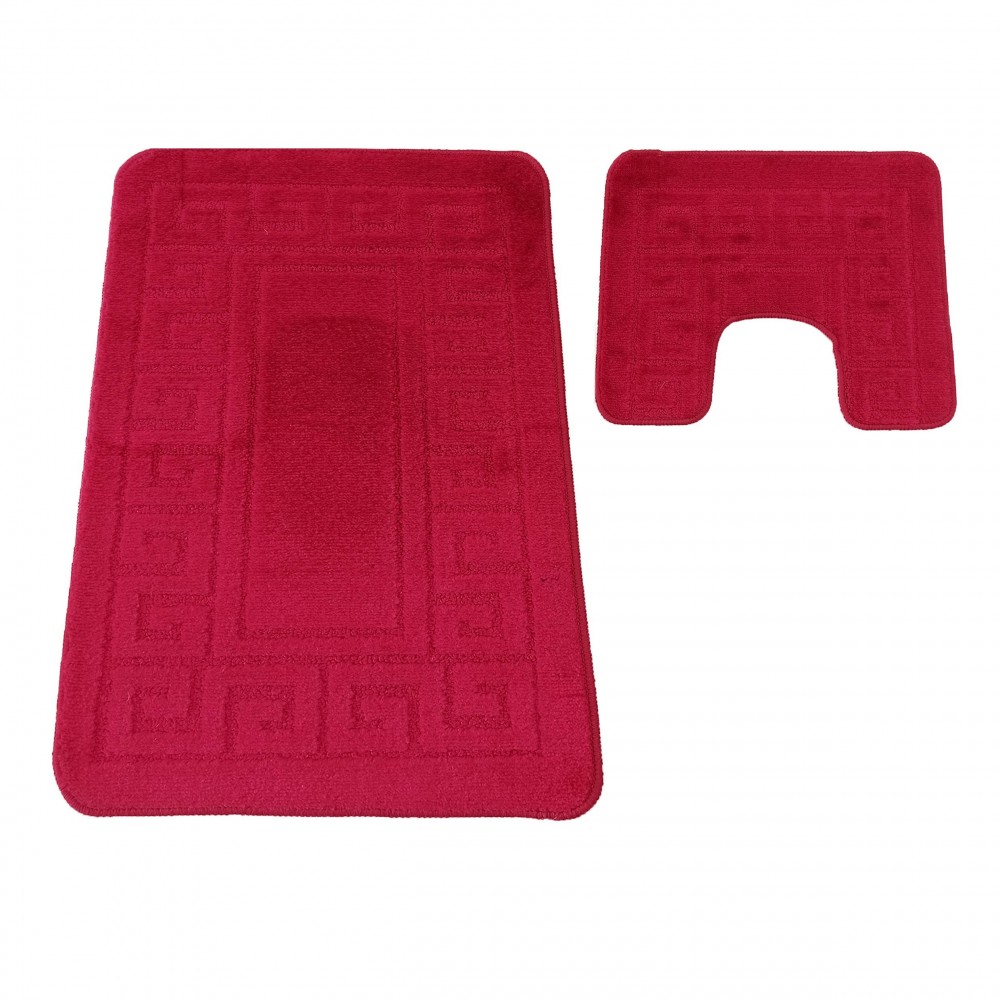 Komplet łazienkowy Montana z wycięciem Ethnic Burgundy