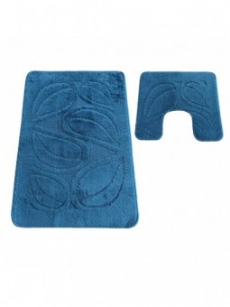 Komplet łazienkowy Montana z wycięciem Flora Ink Blue