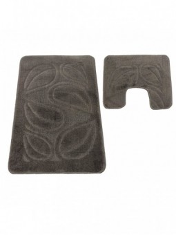 Komplet łazienkowy Montana z wycięciem Flora Metal Grey