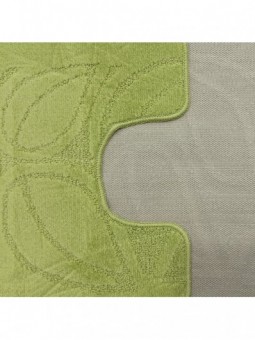 Komplet łazienkowy Montana z wycięciem Flora Phosphonic Green